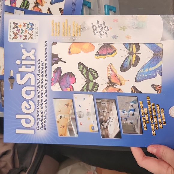 IdeaStix butterfly stickers NIP x3 - Picture 2 of 3